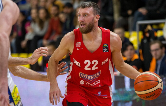 M.Runkauskas toliau žais Utenoje (BNS nuotr.)