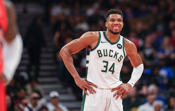 G.Antetokounmpo iškrito iš rikiuotės (Scanpix nuotr.)