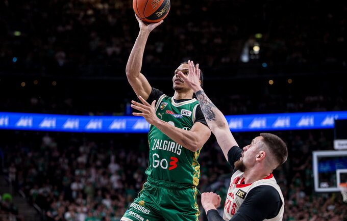I.Wongas pelnė 2 taškus (Foto: Rokas Lukoševičius)