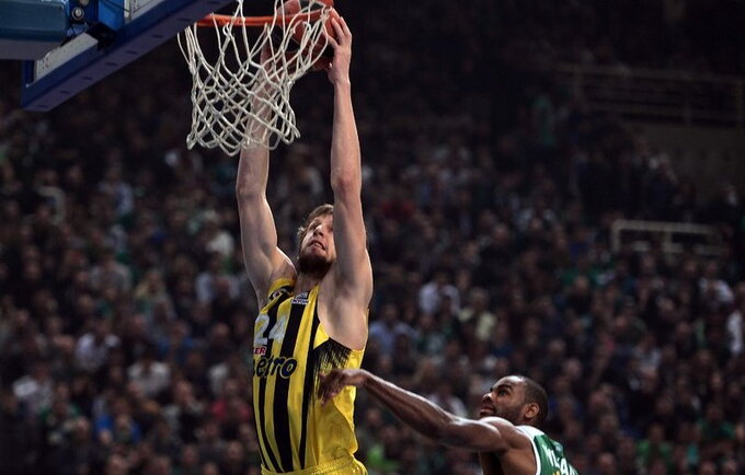 J.Vesely gaus daug žaidybinio laiko dėl E.Udoh traumos (Scanpix nuotr.)