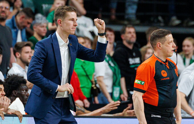 J.Thomasas sveikino žalgiriečius (BNS nuotr.)