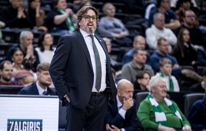 A.Trinchieri apžvelgė „Žalgirio“ grįžimą į Belgradą („Betsafe-LKL“ nuotr.)