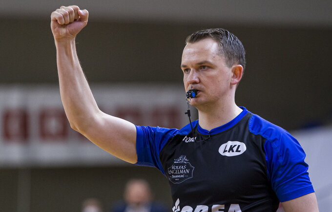 G.Vilius teisėjaus Eurolygos finale (BNS nuotr.)