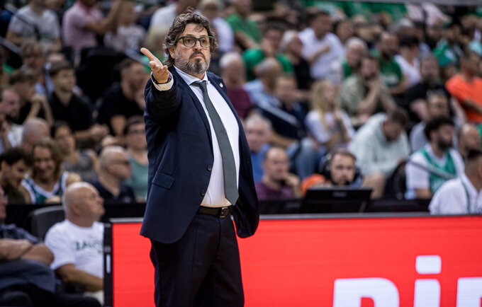 A.Trinchieri turėjo priekaištą teisėjams („Betsafe-LKL“ nuotr.)