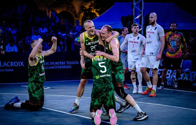 3x3 rinktinė žengė į olimpiadą (FIBA nuotr.)