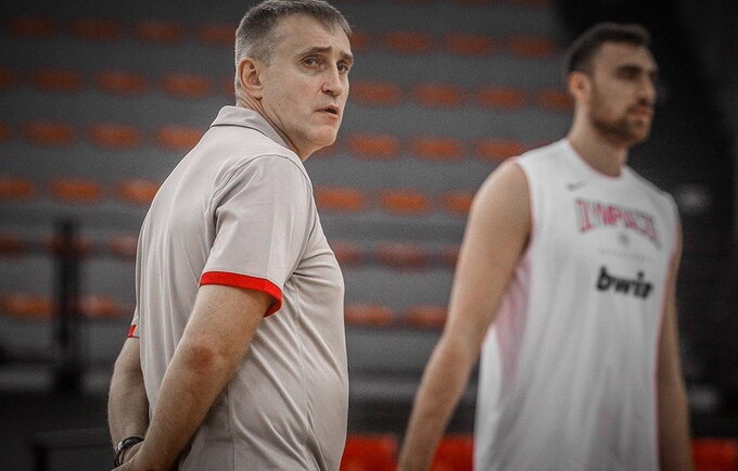 K.Kemzūra sulaukė palaikymo iš „Olympiacos“ aukštaūgio N.Milutinovo („Olympiacos“ nuotr.)