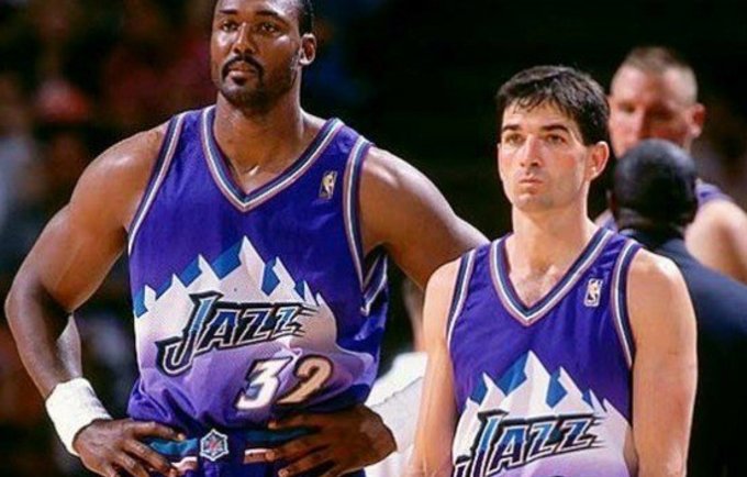 K.Malone'as ir J.Stocktonas kartu kūrė NBA istoriją