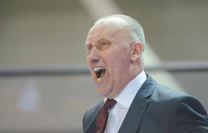 R.Kurtinaitis gyrė prieniškius už gerą žaidimą (Josvydas Elinskas, Fotodiena.lt)