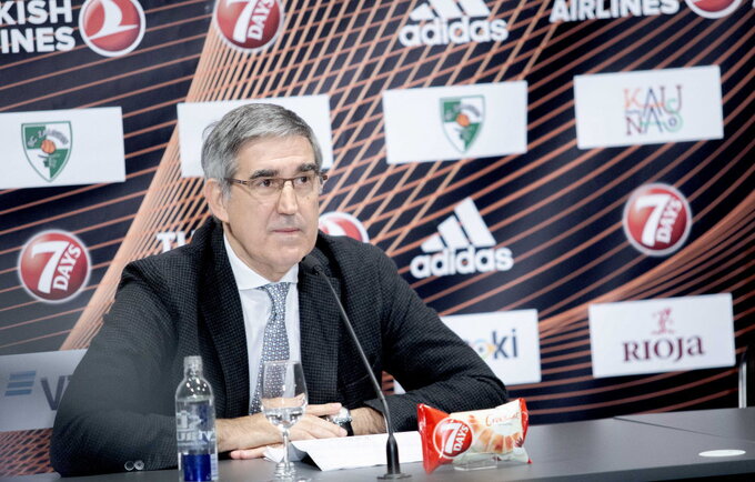 J.Bertomeu paliks Eurolygą po 20 metų (BNS nuotr.)