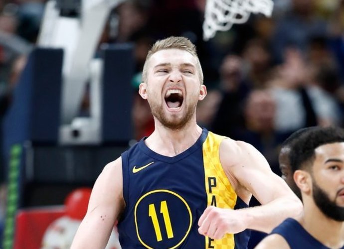 D.Sabonis svarbią pergalę pažymėjo galingu dėjimu (Scanpix nuotr.)