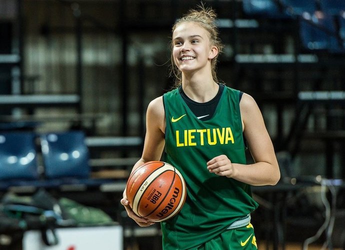 J.Jocytė debiutavo mače su Albanija (Krepšinio namų nuotr.)