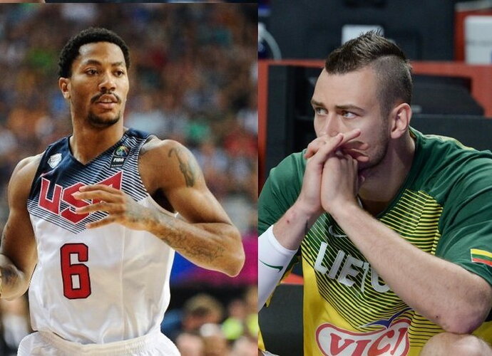 D.Rose'as ir D.Motiejūnas savo žaidimu nuvylė gerbėjus (Fotodiena.lt)