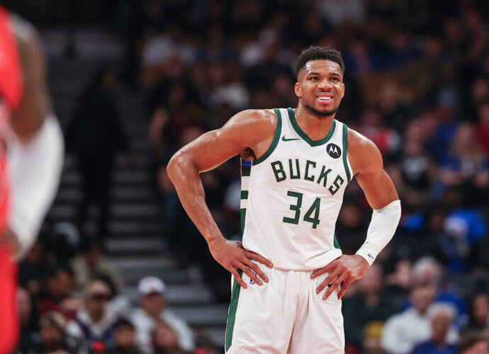G.Antetokounmpo iškrito iš rikiuotės (Scanpix nuotr.)