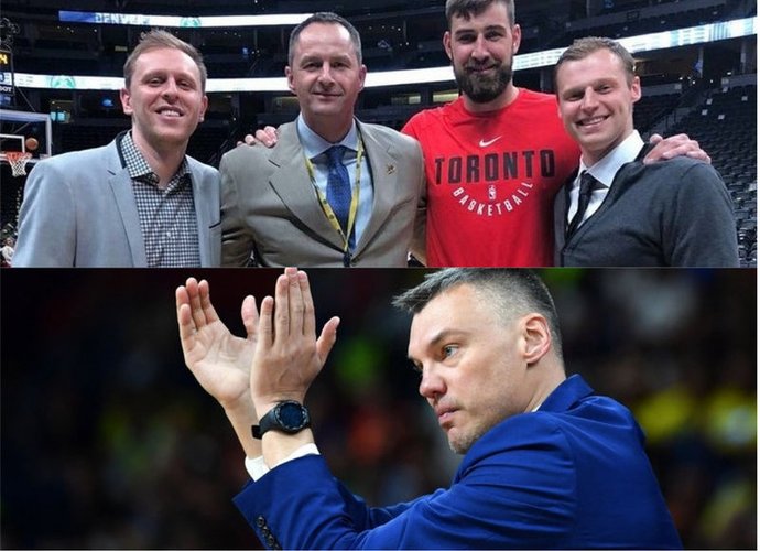 Denveryje dirbantis lietuvis T.Balčėtis prognozuoja, kad Š.Jasikevičius vieną dieną dirbs NBA (Fotodiena.lt ir Facebook nuotr.)