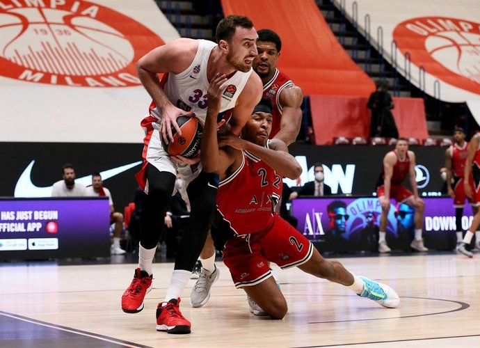 N.Milutinovas įspūdingai dominavo po krepšiais (Euroleague.net nuotr.)