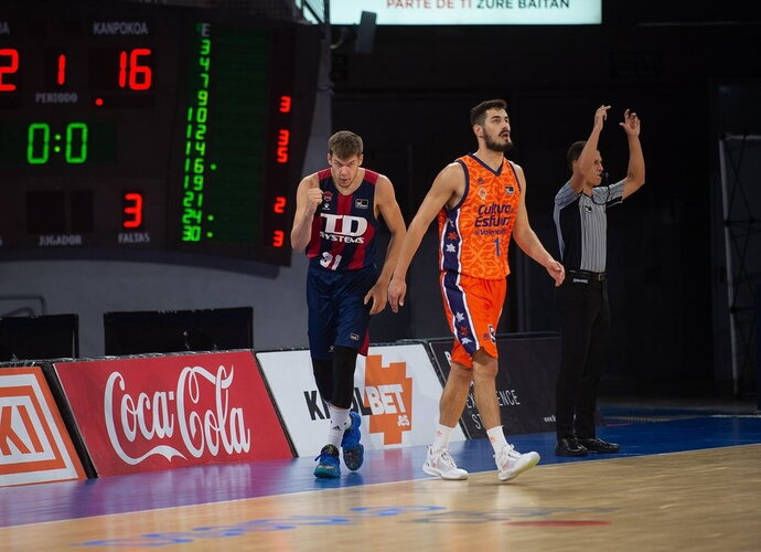 R.Giedraitis buvo geriausiu „Baskonia“ gretose