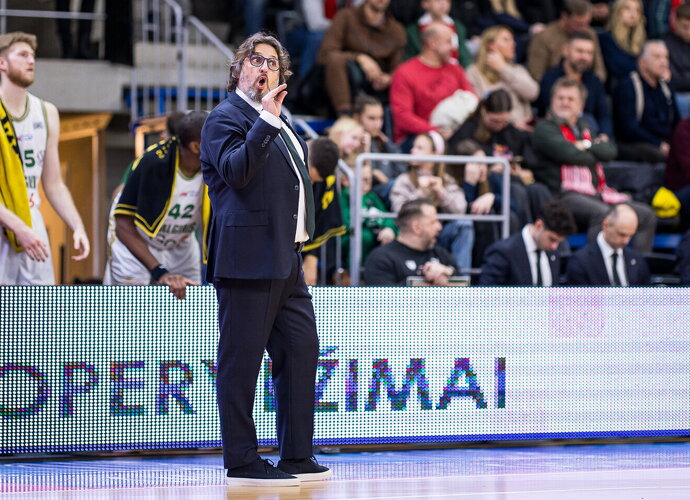 A.Trinchieri apžvelgė mačą Utenoje („Betsafe-LKL“ nuotr.)