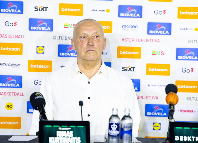 R.Kurtinaitis apžvelgė rinktinės reikalus (BNS nuotr.)