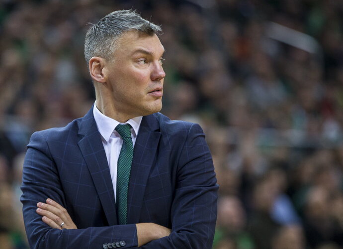 Š.Jasikevičius apžvelgė mūšį prieš „Maccabi“ (BNS nuotr.)