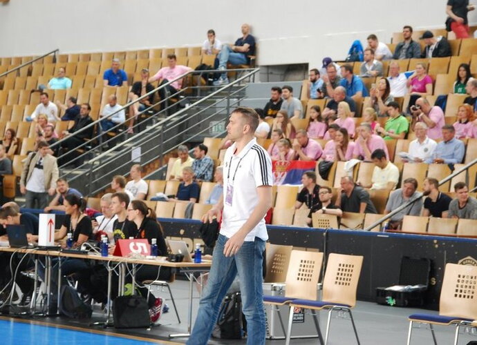 T.Masiulis tikisi geresnio A.Veličkos žaidimo (Krepsinis.net nuotr.)