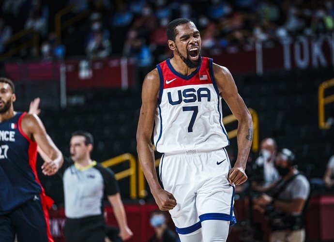 K.Durantas teigė, kad kelias aukso link nebuvo lengvas (FIBA nuotr.)