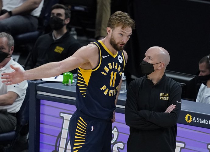 D.Sabonis susižeidė koją (Scanpix nuotr.)