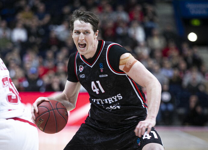 C.Bairstow sužaidė naudingiausias ir rezultatyviausias rungtynes Europos taurėje (Scanpix nuotr.)