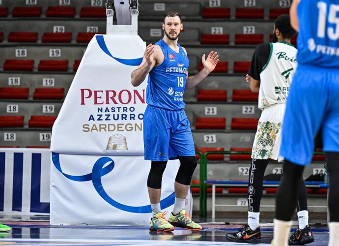 M.Sajus pasirodė starto penkete, bet žaidė trumpai (FIBA nuotr.)