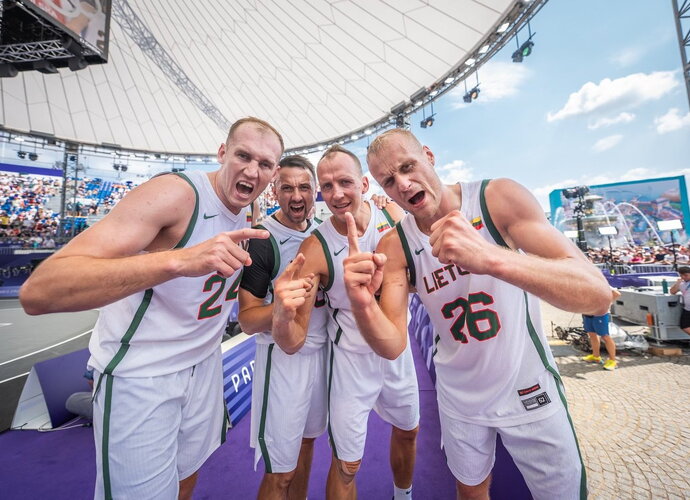 Lietuviai pasiekė pirmąją pergalę (Foto: Vytautas Dranginis/LTOK)