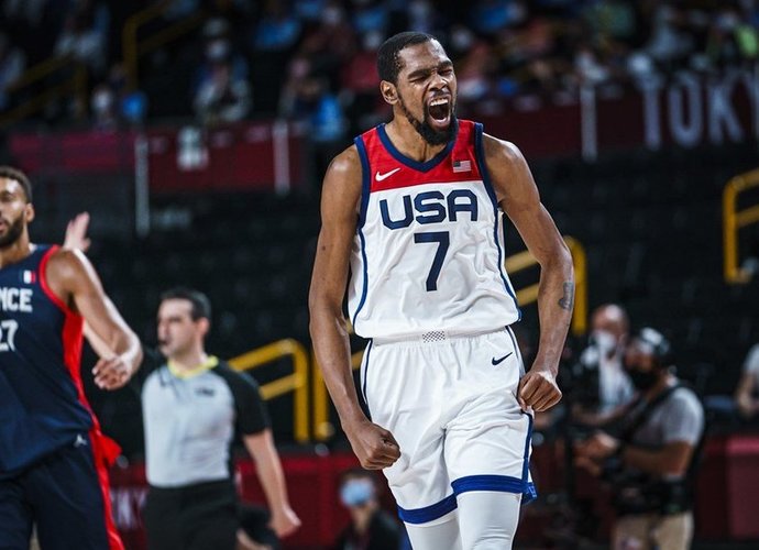 K.Durantas įtrauktas į simbolinį olimpiados penketuką (FIBA nuotr.)