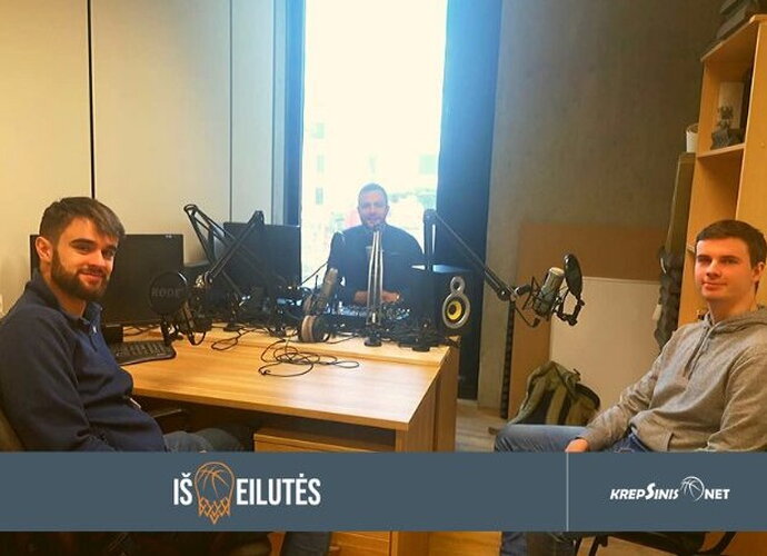 „Iš eilutės“ svečiavosi „Žalgirio“ skautas A.Bružas (Krepsinis.net nuotr.)
