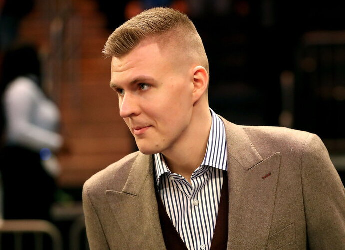 K.Porzingis nepasikuklino garsiai pareikšti apie norą būti iškeistam (Scanpix nuotr.)