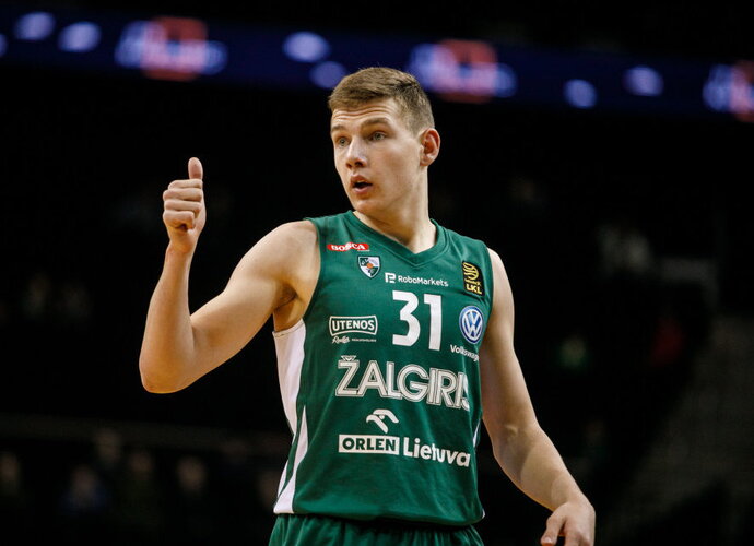 R.Jokubaitis debiutavo LKL finale (BNS nuotr.)