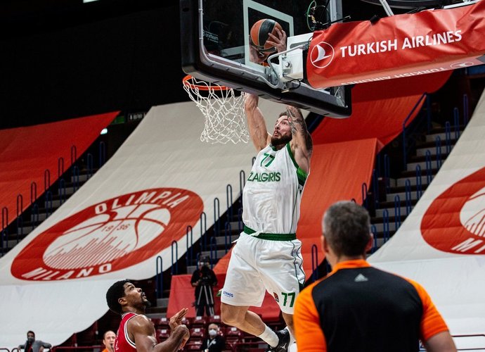 J.Lauvergne'as užėmė septintąją vietą (www.zalgiris.lt nuotr.)