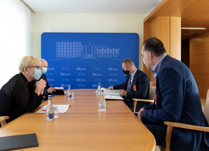 I.Šimonytė susitiko su LKF vadovais