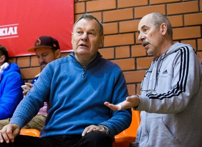 M.Paulauskas kalbėjo apie pagarbą LKL čempionams (Vido Venslovaičio nuotr.)