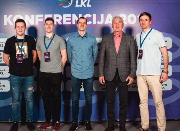 LKL konferencijoje patirtimi dalijosi J.Kazlauskas, B.Matkevičius ir kiti (BNS nuotr.)