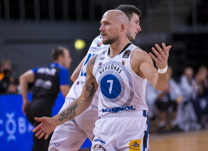 M.Mažeika ir S.Galdikas dalyvavo specialioje LKL laidoje (BNS nuotr.)