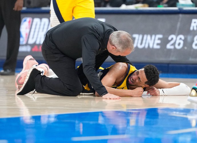 T.Haliburtonui užbaigti finalo neleido trauma (Scanpix nuotr.)