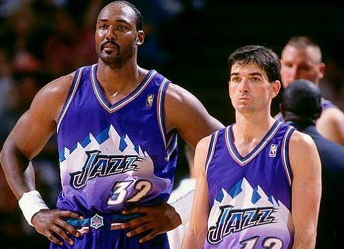 K.Malone‘as ir J.Stocktonas – „Jazz“ auksinės kartos vedliai