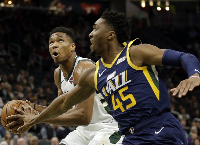 G.Antetokounmpo surinko dvigubą dublį (Scanpix nuotr.)