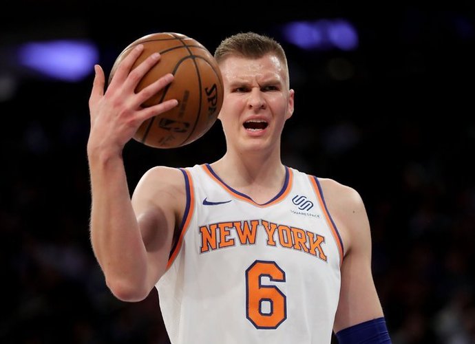 Mainų pareikalavęs K.Porzingis po valandos jau buvo išsiųstas į Dalasą (Scanpix nuotr.)