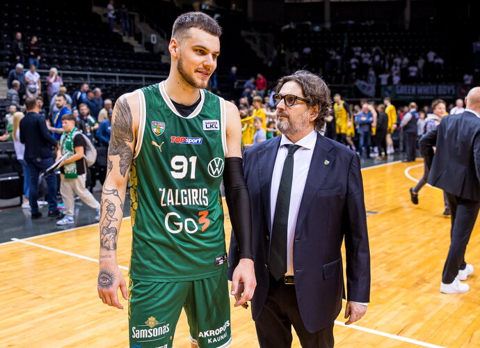 D.Sirvydis aptarė debiutinį sezoną Eurolygoje (Foto: Rokas Lukoševičius)