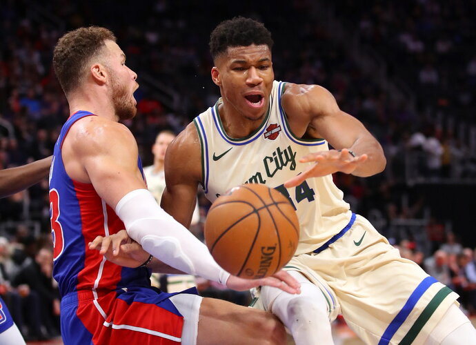 B.Griffinas ir G.Antetokounmpo ne kartą atsidūrė įvykių epicentre (Scanpix nuotr.)