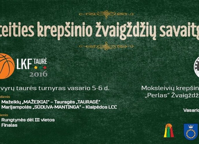LKF Mažosios taurės turnyras vyks Palangoje