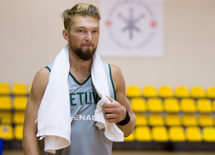 D.Sabonis rungtyniaus (BNS nuotr.)