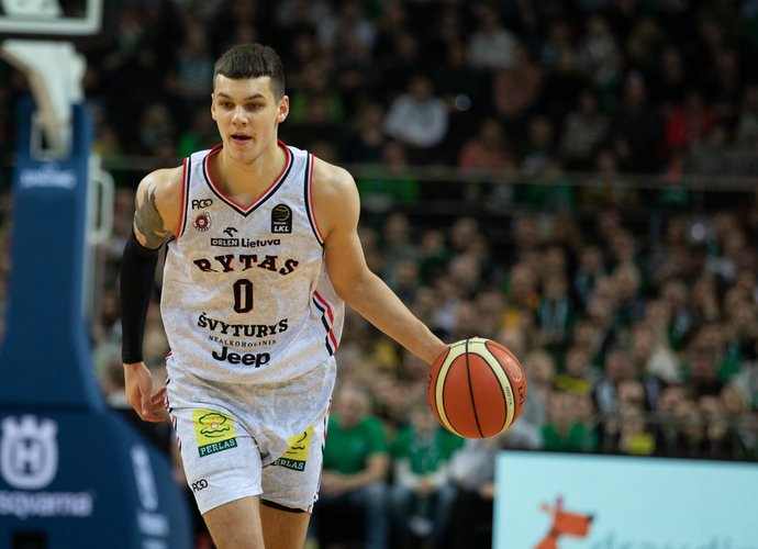 D.Sirvydis rungtynių pabaigoje demonstravo charakterį (BNS nuotr.)