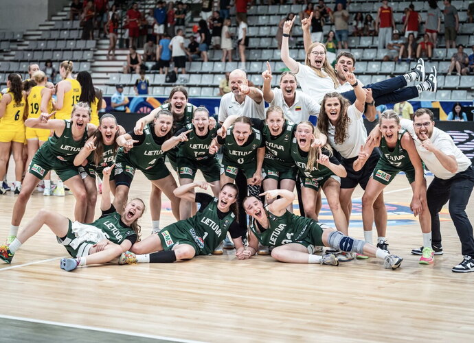 Lietuvės žais dėl aukso (FIBA Europe nuotr.)