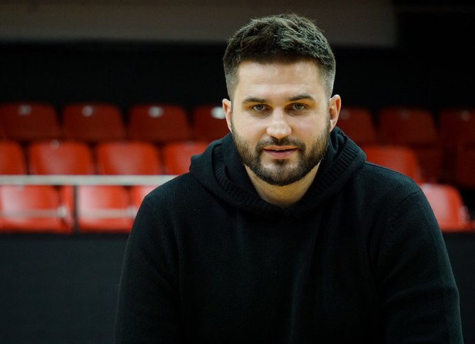 L.Kleiza džiaugiasi, kad dalį „Ryto“ problemų pavyko išspręsti (Foto: Dmitrijus Radlinskas)
