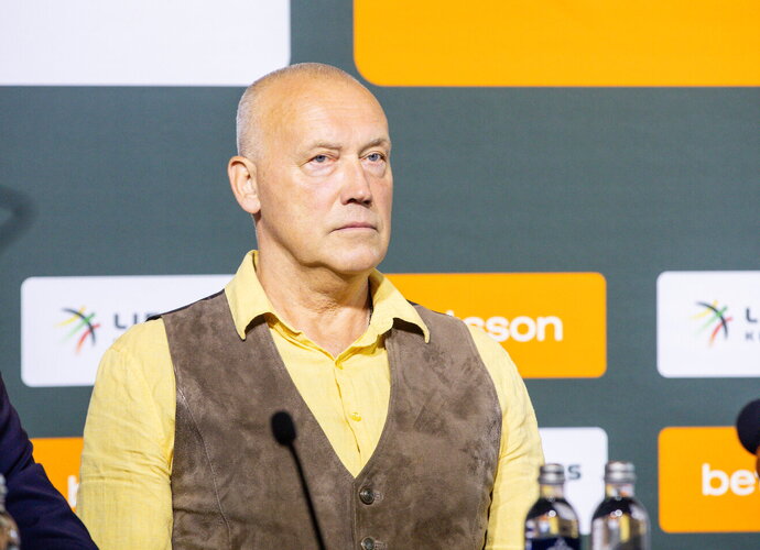 R.Kurtinaitis pristatė rinktinės reikalus (BNS nuotr.)